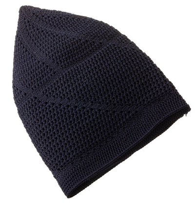 Modefa Kufi Midnight Navy Blue Men's Premium Islamic Dervish Knitted Kufi - Midnight Navy Blue