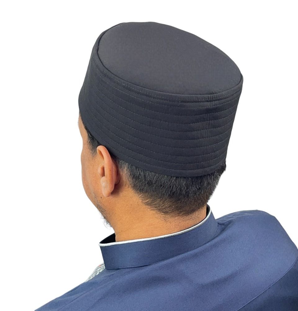 Modefa Kufi Modefa Men's Structured Kufi Hat - Plain Black