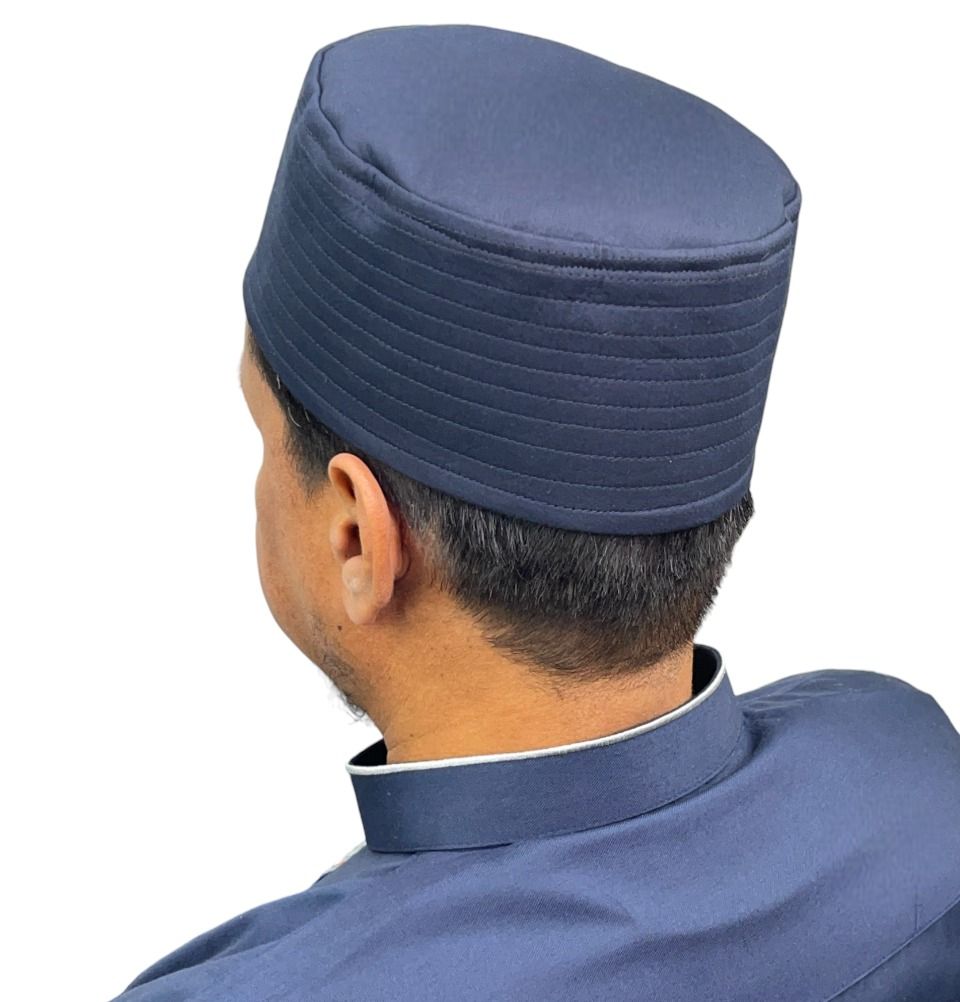 Modefa Kufi Modefa Men's Structured Kufi Hat - Plain Navy