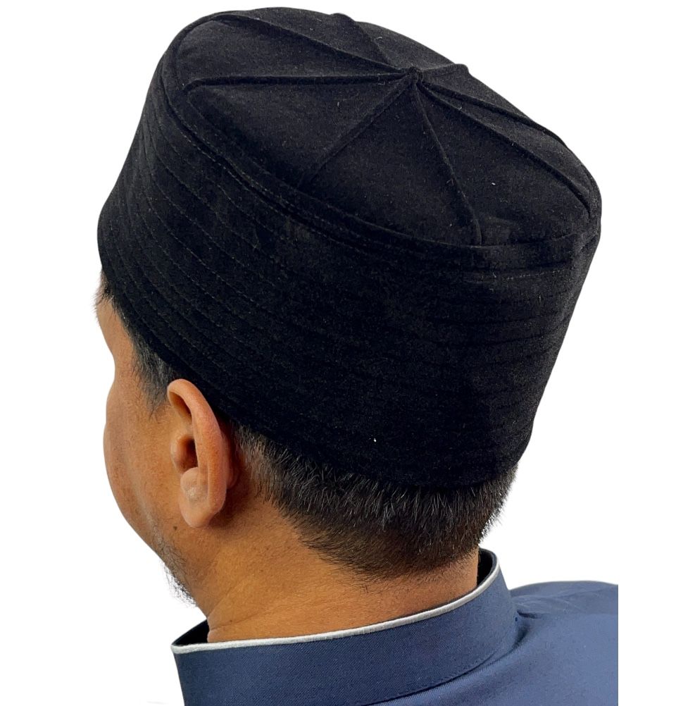 Modefa Kufi Modefa Men's Structured Kufi Hat - Velvet Black