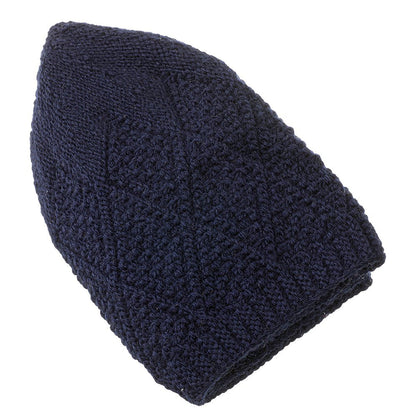 Modefa Kufi Navy Blue Men's Premium Islamic Diamond Knitted Kufi - Navy Blue