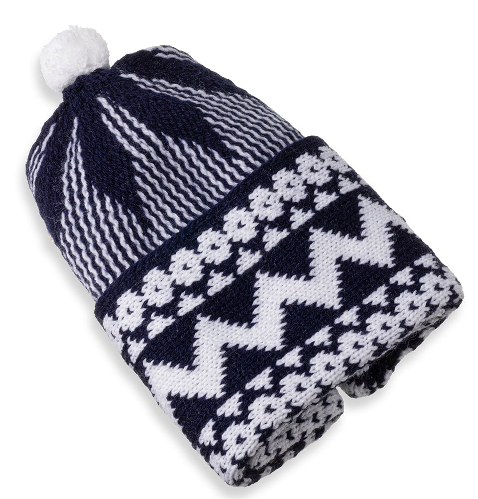 Modefa Kufi Navy Blue Men's Premium Islamic Haji Knitted Kufi - Navy Blue