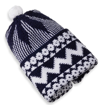 Modefa Kufi Navy Blue Men's Premium Islamic Haji Knitted Kufi - Navy Blue