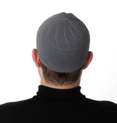 Modefa Kufi Steel Grey Men's Premium Islamic Dervish Knitted Kufi - Steel Grey