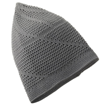 Modefa Kufi Steel Grey Men's Premium Islamic Dervish Knitted Kufi - Steel Grey