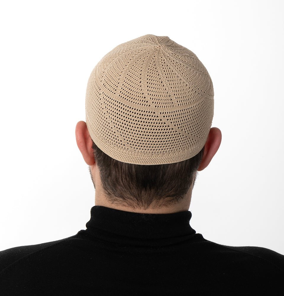 Modefa Kufi Tuscan Beige Men's Premium Islamic Dervish Knitted Kufi - Tuscan Beige