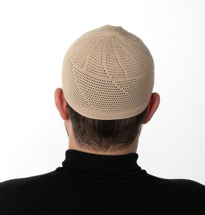 Modefa Kufi Tuscan Beige Men's Premium Islamic Dervish Knitted Kufi - Tuscan Beige
