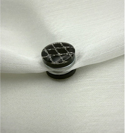 Modefa Magnetic pins Black & Silver Lattice Magnetic Hijab Pin - Black & Silver