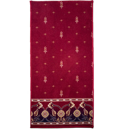 Modefa Modefa Turkish Islamic Luxury Kilim Prayer Rug - Floral Red