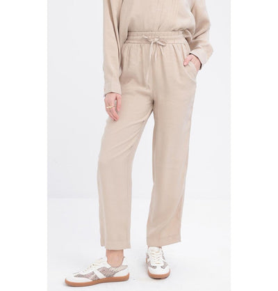 Modefa Modest Clothing Set Modern Muslim Women's Side Pleated Co-ord Set - M30086 Beige