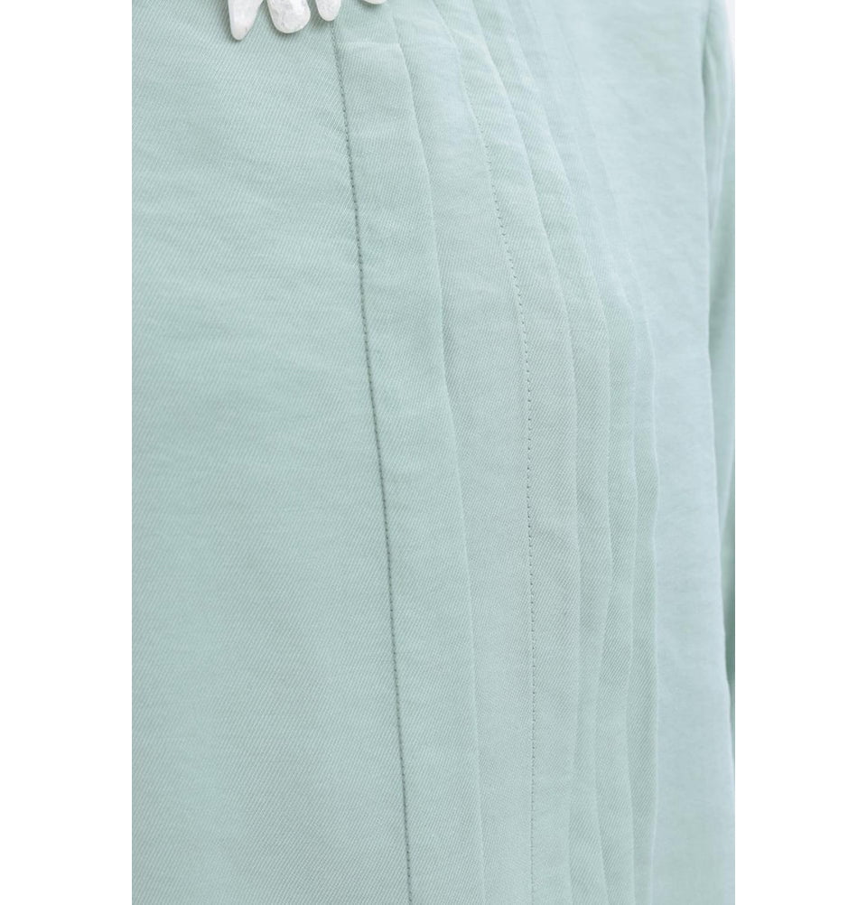Modefa Modest Clothing Set Modern Muslim Women's Side Pleated Co-ord set - M30086 Mint