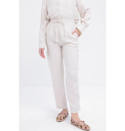 Modefa Modest Clothing Set Modern Muslim Women's Side Pleated Co-ord Set - M30086 Stone Beige