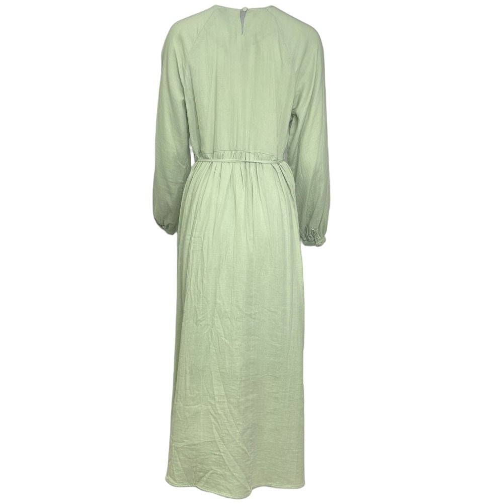 Modest Women's Cotton Dress 28302 - Mint Green Modest Women's Cotton Dress 28302 - Mint Green