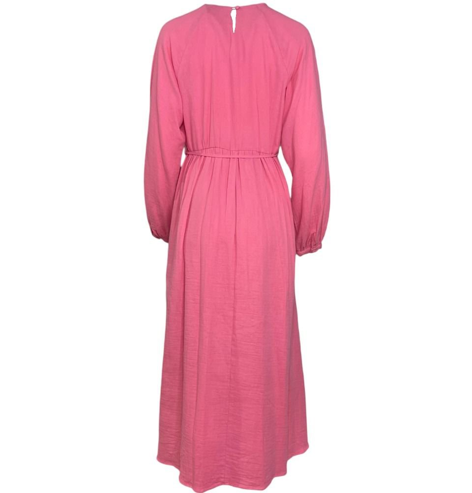 Modest Women's Cotton Dress 28302 - Pink Modest Women's Cotton Dress 28302 - Pink