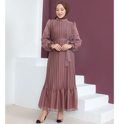 Modefa Modest Women's Dress Elegant 9390 - Lilac