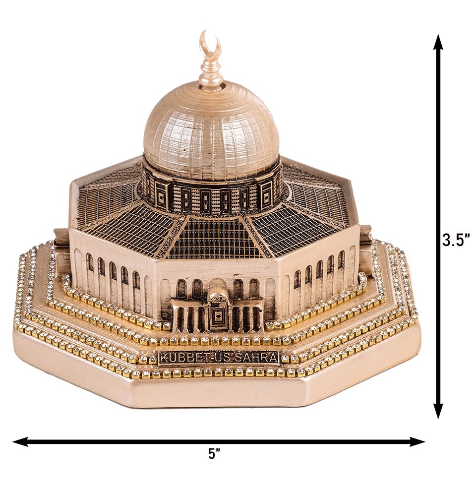 Modefa Mother of Pearl Islamic Table Decor Al Aqsa Dome of the Rock Replica - Mother of Pearl Small