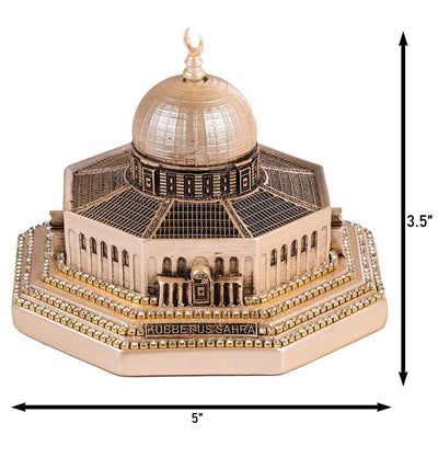 Modefa Mother of Pearl Islamic Table Decor Al Aqsa Dome of the Rock Replica - Mother of Pearl Small