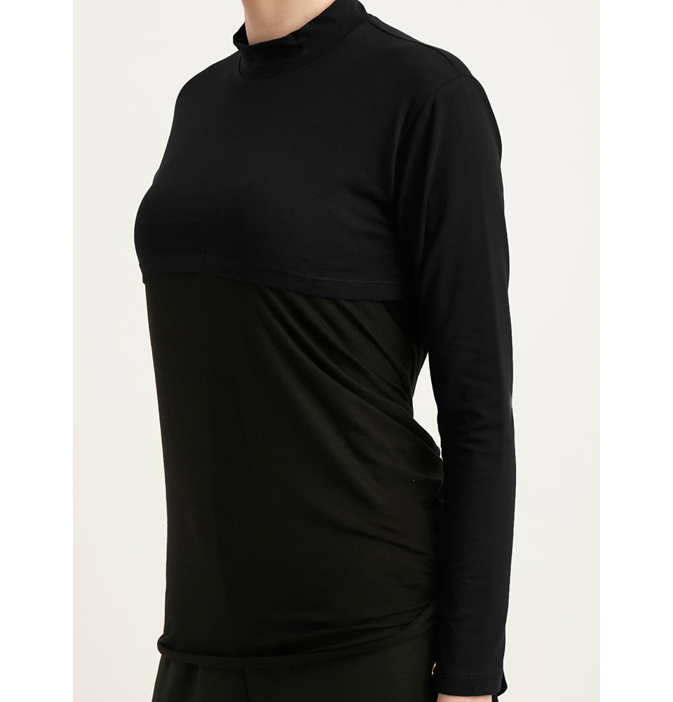 ★LMOOD★ Essential Supima Long Sleeve Black 21SSLT009BK ADV SubZ LS M | Black | Craft Sportswear