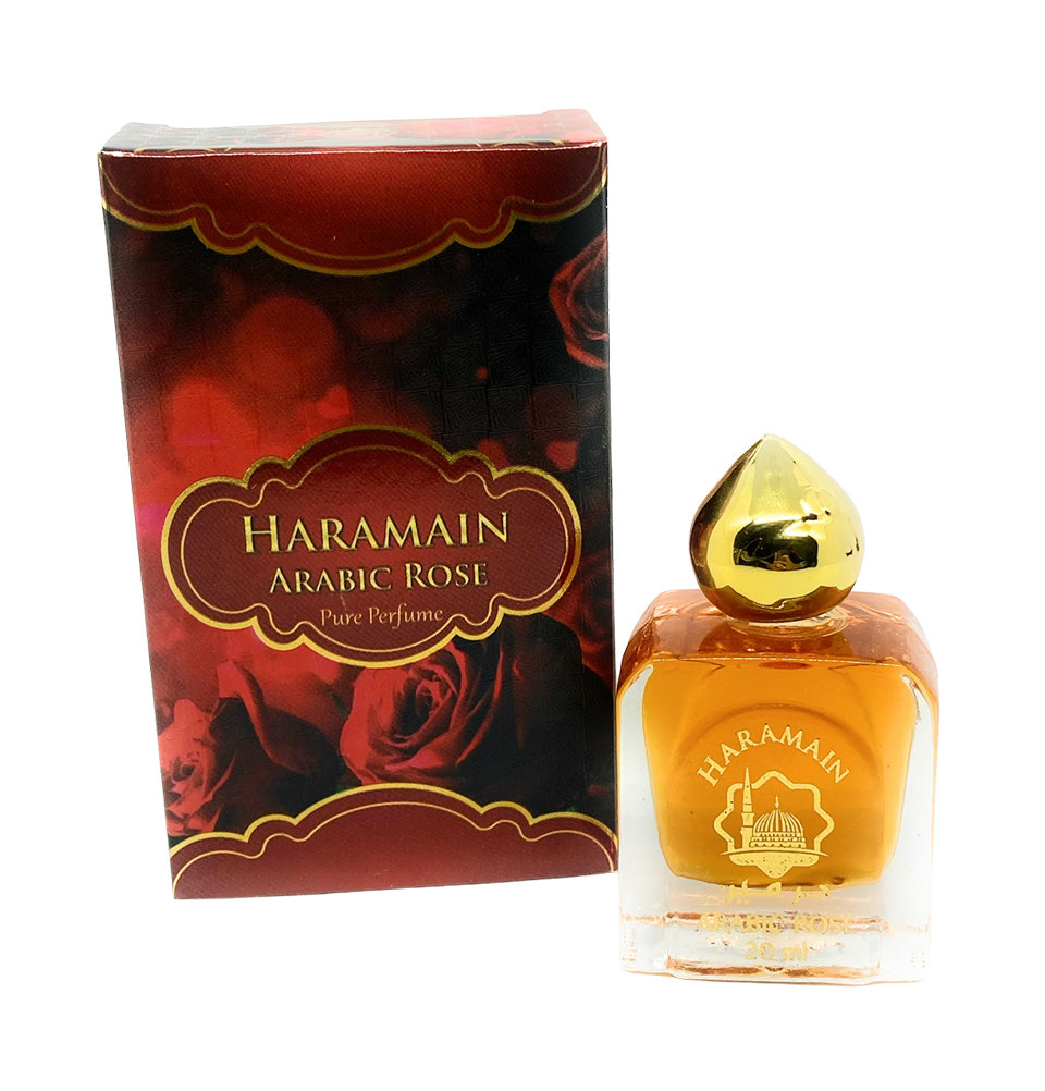 Modefa Perfume Arabic Rose Haramain Attar - Alcohol Free Roll on Perfume Oil - Arabic Rose
