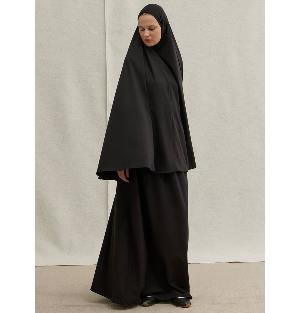 muslim prayer dress women Women's Signature Flow Two Piece Khimar Set - 9780 40cm (approximately) Bottom Waist Size:32″ upf50+ Womens Shorts Zara Tailored