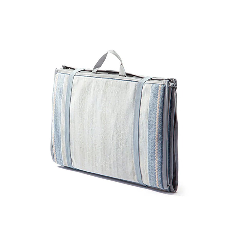 Premium Foldable Cushion Prayer Mat with Backrest - Beige Daze Arch