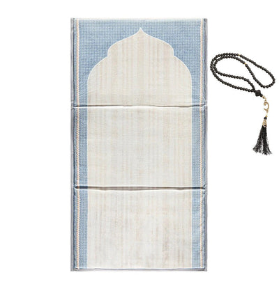 Modefa Prayer Rug Beige Daze Arch Premium Foldable Cushion Prayer Mat with Backrest - Beige Daze Arch