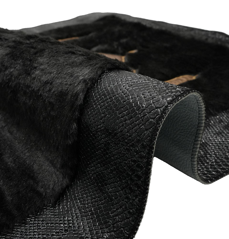 Modefa Prayer Rug Black Basmala Cylinder Keepsake Gift Box With Prayer Mat - Black