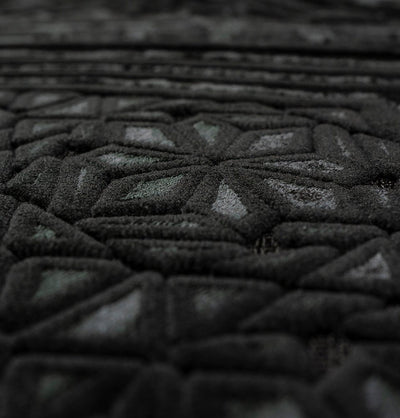 Modefa Prayer Rug Black Luxury Velvet Islamic Prayer Rug 5 Piece Ramadan Gift Set - Black