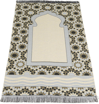 Modefa Prayer Rug Chenille Thin Travel Islamic Prayer Mat Stargazer - Blue