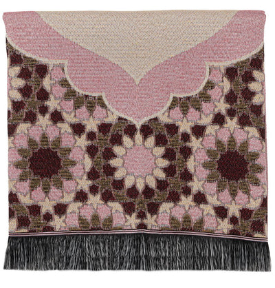 Modefa Prayer Rug Chenille Thin Travel Islamic Prayer Mat Stargazer - Pink