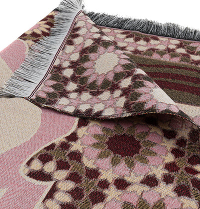 Modefa Prayer Rug Chenille Thin Travel Islamic Prayer Mat Stargazer - Pink
