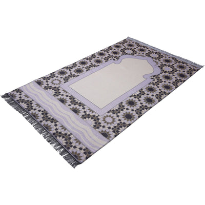 Modefa Prayer Rug Chenille Thin Travel Islamic Prayer Mat Stargazer - Purple