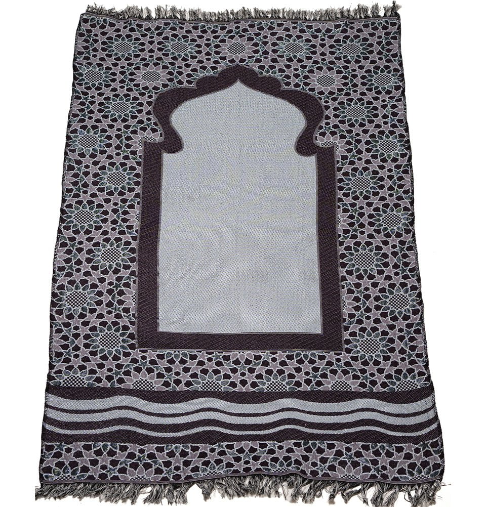 Modefa Prayer Rug Chenille Thin Travel Islamic Prayer Mat Stargazer - Purple