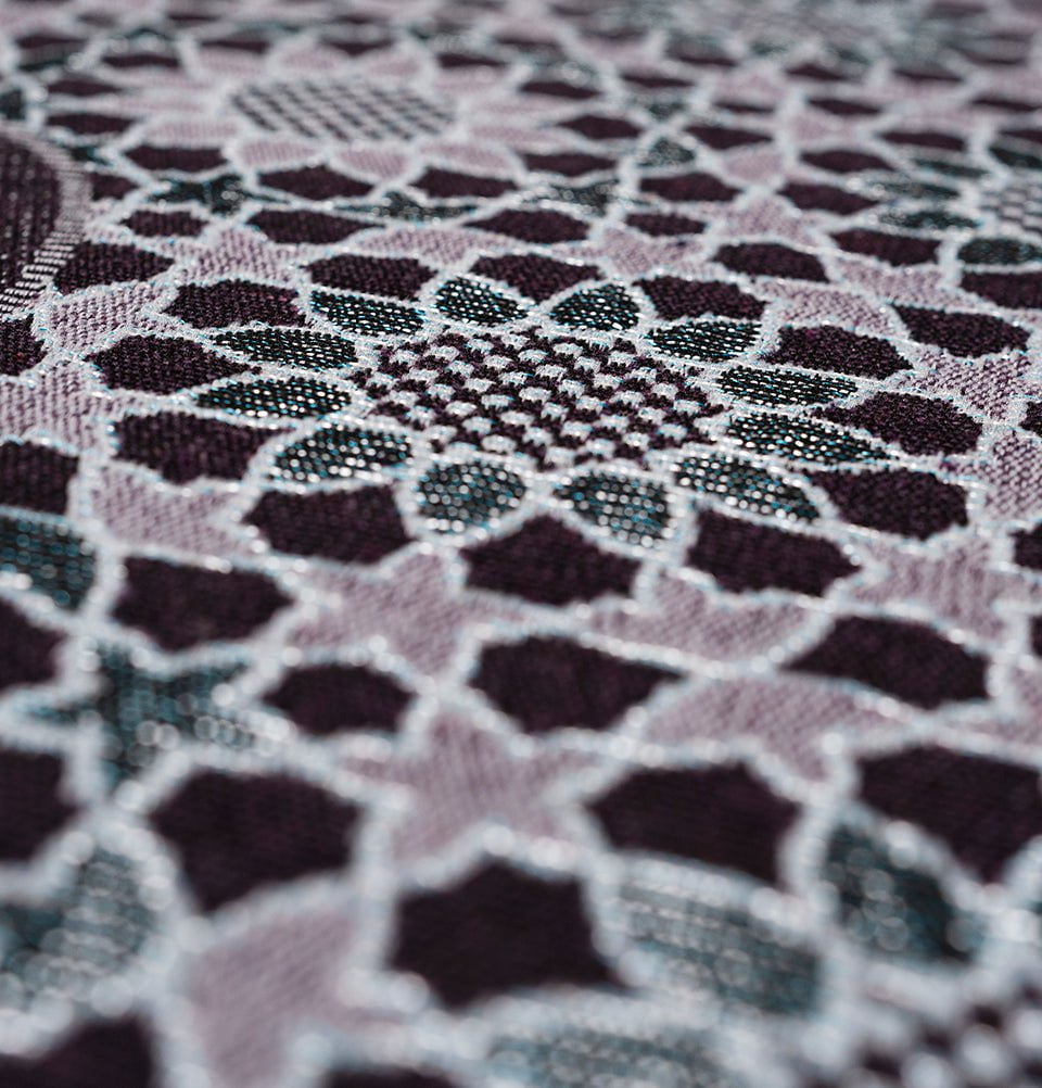 Modefa Prayer Rug Chenille Thin Travel Islamic Prayer Mat Stargazer - Purple