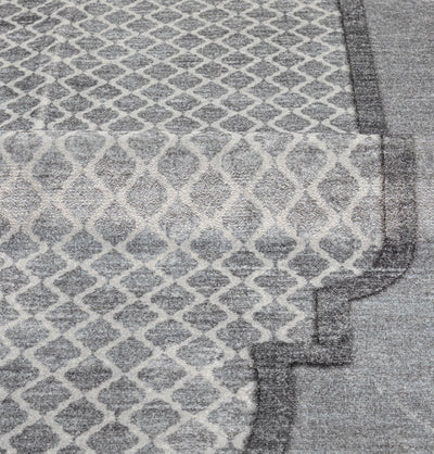 Modefa Prayer Rug Couple’s Sweetheart Velvet Islamic Prayer Rug Set - Silvery Gray