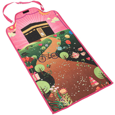 Modefa Prayer Rug Crossover Bag Travel Child Size Islamic Prayer Mat - Pink