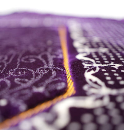 Modefa Prayer Rug Double Plush Wide Islamic Prayer Rug Topkapi - Purple