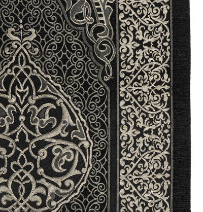 Modefa Prayer Rug Eid Saeed Quran Gift Box Set - Prayer Mat, Quran & Tasbih - Black
