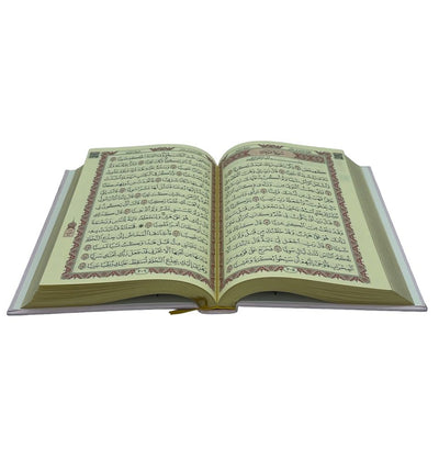 Modefa Prayer Rug Eid Saeed Quran Gift Box Set - Prayer Mat, Quran & Tasbih - Grey