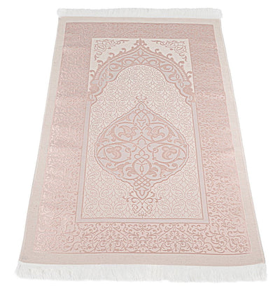 Modefa Prayer Rug Eid Saeed Quran Gift Box Set - Prayer Mat, Quran & Tasbih - Pink