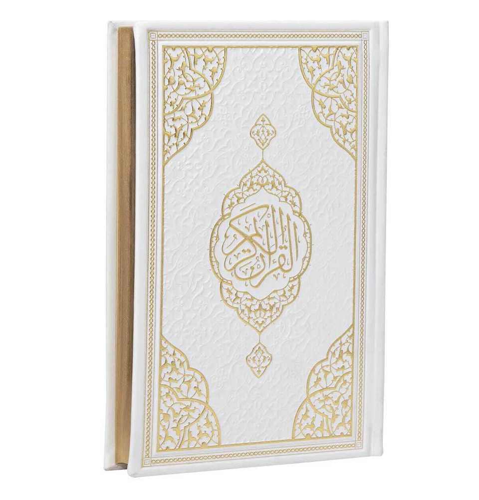 Modefa Prayer Rug Eid Saeed Quran Gift Box Set - Prayer Mat, Quran & Tasbih - White