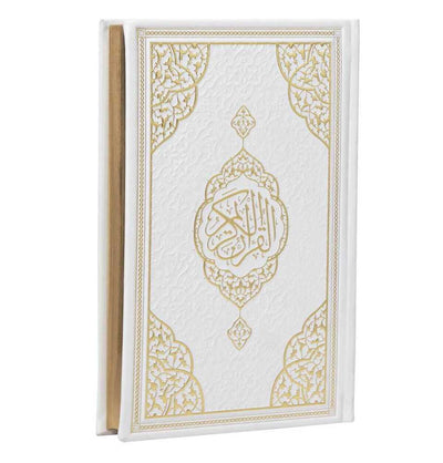 Modefa Prayer Rug Eid Saeed Quran Gift Box Set - Prayer Mat, Quran & Tasbih - White