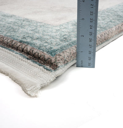 Modefa Prayer Rug Foam Islamic Prayer Rug - Velvet Digital Print Mihrab - Emerald Green