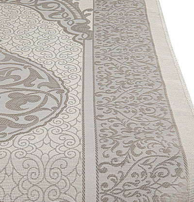 Modefa Prayer Rug Gray Islamic Gift Set - Prayer Mat & Tesbih in Taffeta Gift Bag - Gray