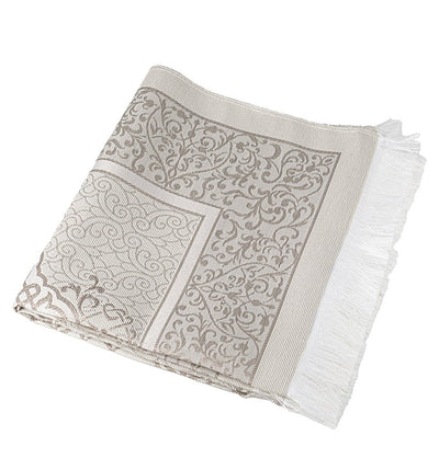 Modefa Prayer Rug Gray Islamic Gift Set - Prayer Mat & Tesbih in Taffeta Gift Bag - Gray
