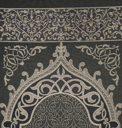 Modefa Prayer Rug Green Chenille Ottoman Islamic Prayer Mat - Green