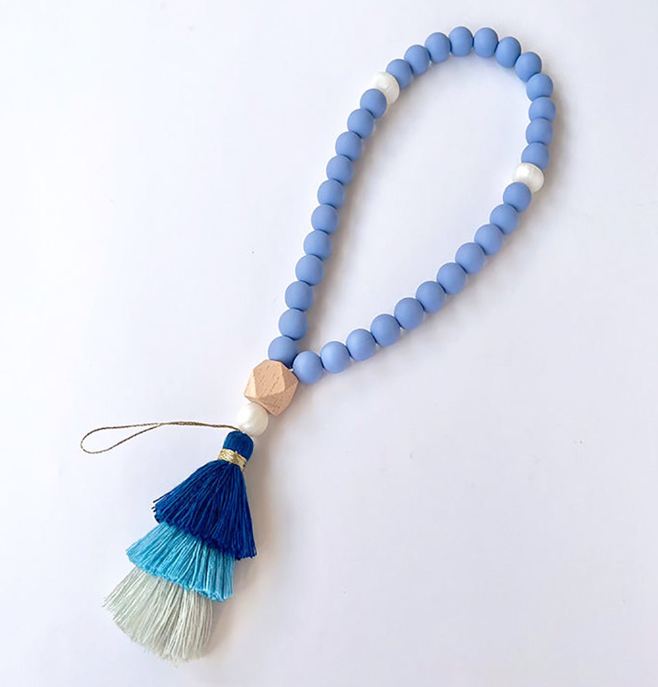 Modefa Prayer Rug Kids Cylinder Gift Box Set with Prayer Mat & Prayer Beads - Blue