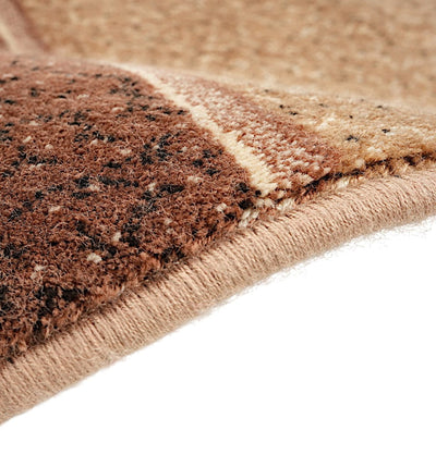 Modefa Prayer Rug Luxury Islamic Prayer Carpet | Rolled Velvet Kilim Rug | Dotted - Beige