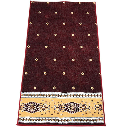 Modefa Prayer Rug Luxury Islamic Prayer Carpet | Rolled Velvet Kilim Rug | Dotted - Red