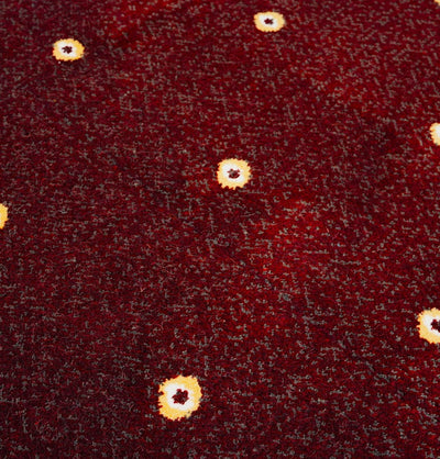Modefa Prayer Rug Luxury Islamic Prayer Carpet | Rolled Velvet Kilim Rug | Dotted - Red
